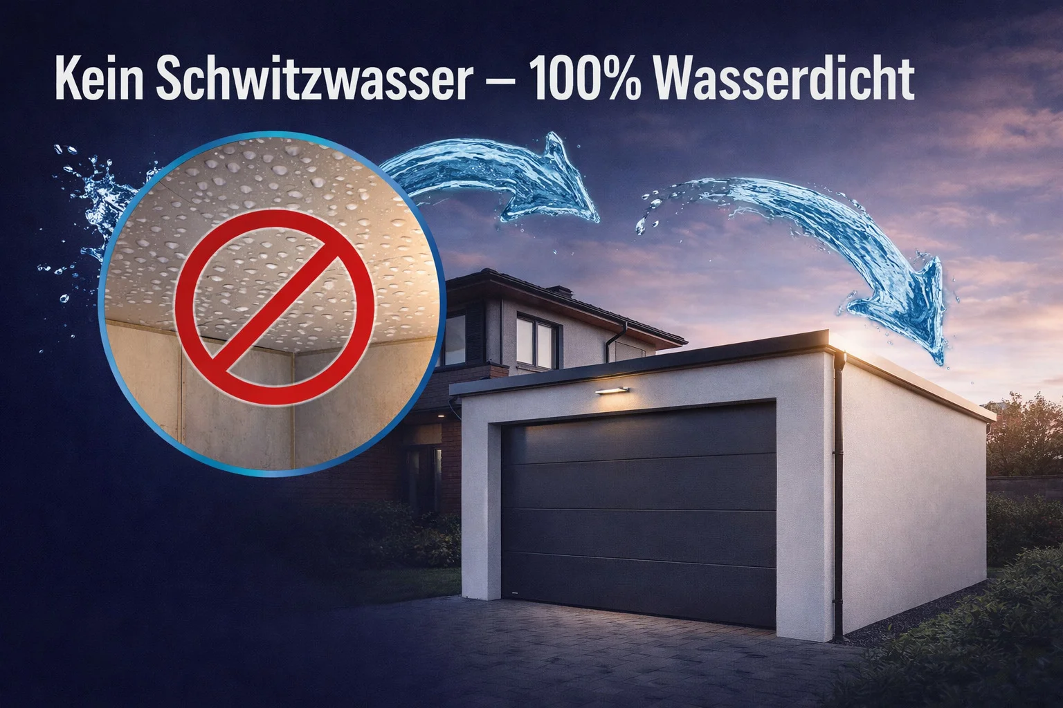 Kein Schwitzwasser – 100% Wasserdicht